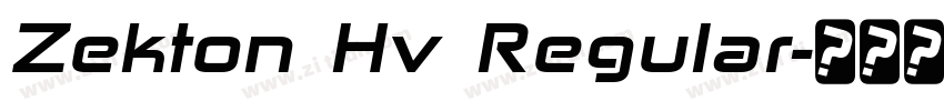 Zekton Hv Regular字体转换